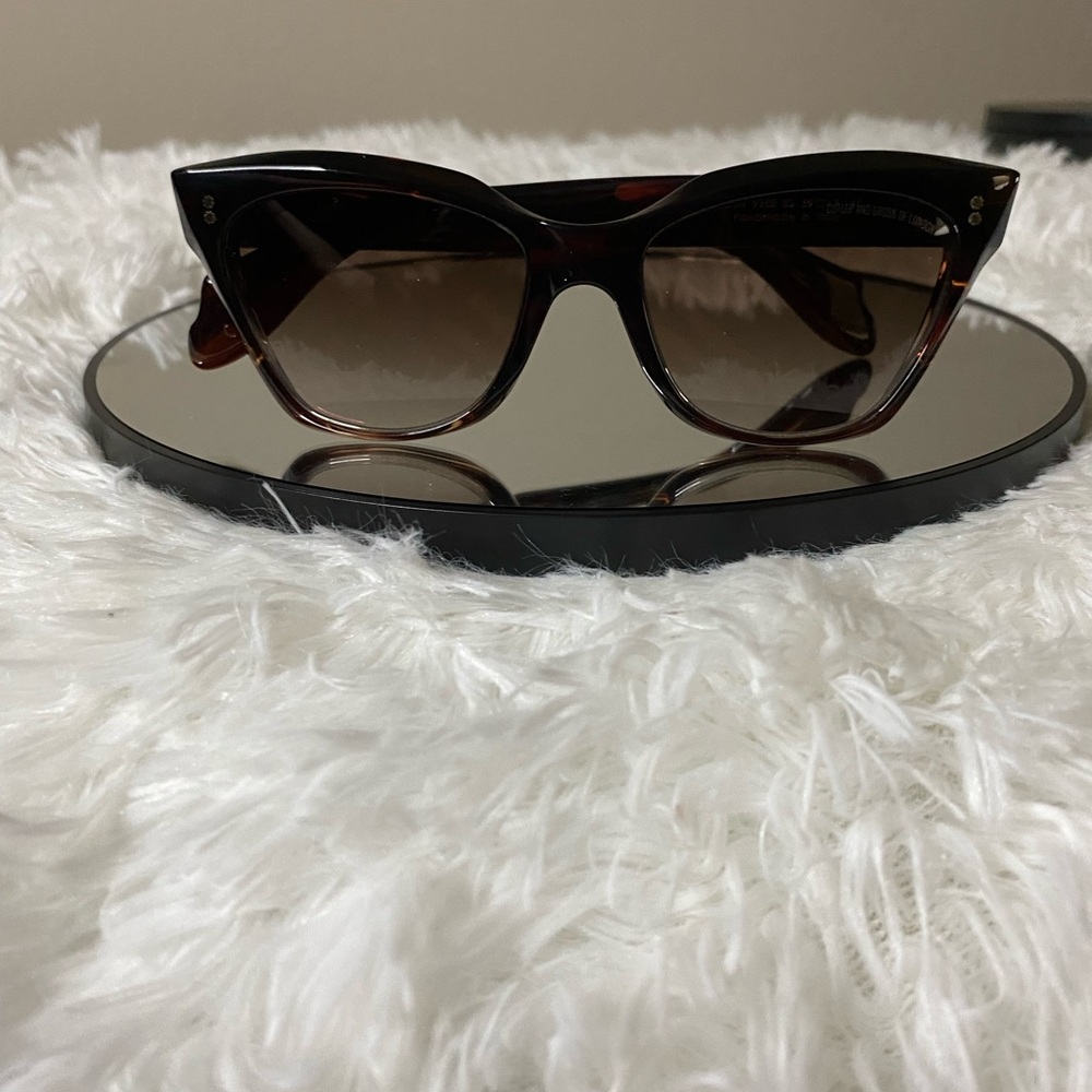Cutler And Gross Sunglasses/ Model #: 9288/ Dark Brown Tinted Frames